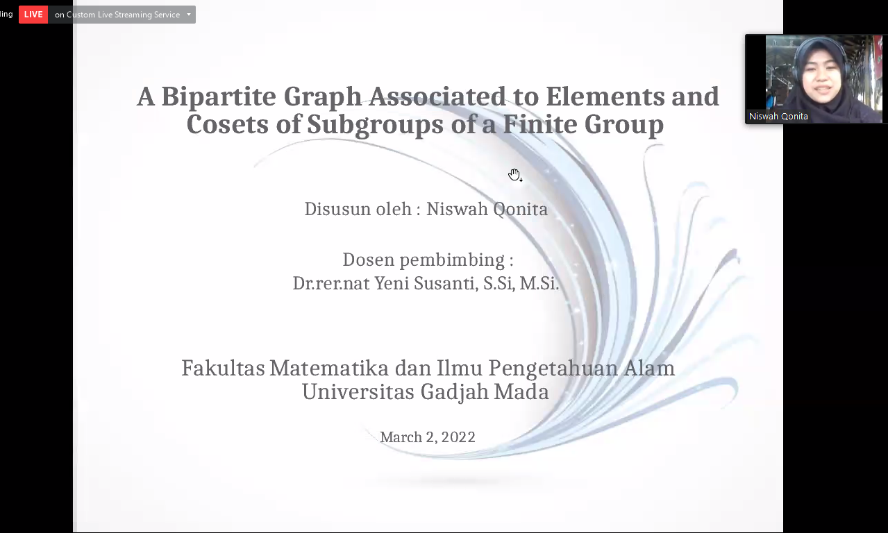 Laboratorium Aljabar Departemen Matematika FMIPA UGM Menyemarakkan ...