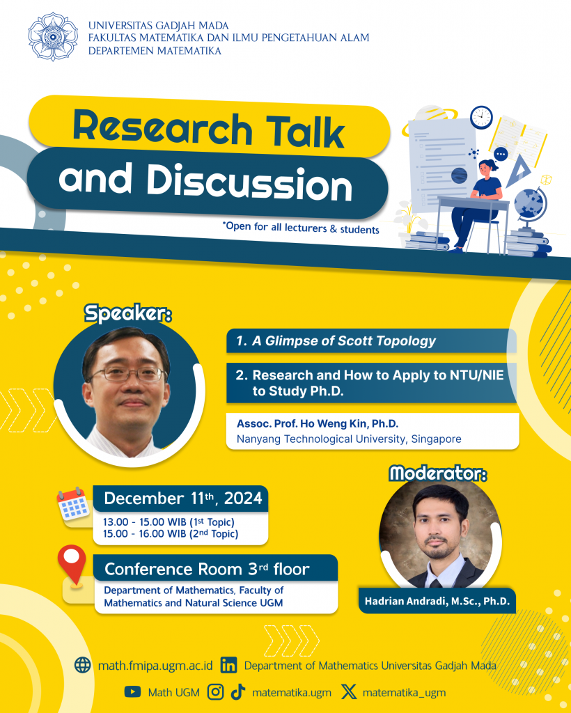 (English) Research Talk and Discussion